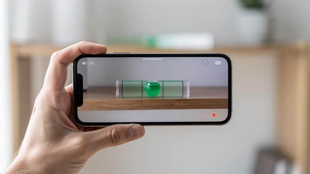Application niveau à bulle en réalité augmentée sur smartphone