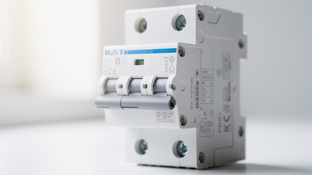 Disjoncteur modulaire Multi 9 en gros plan