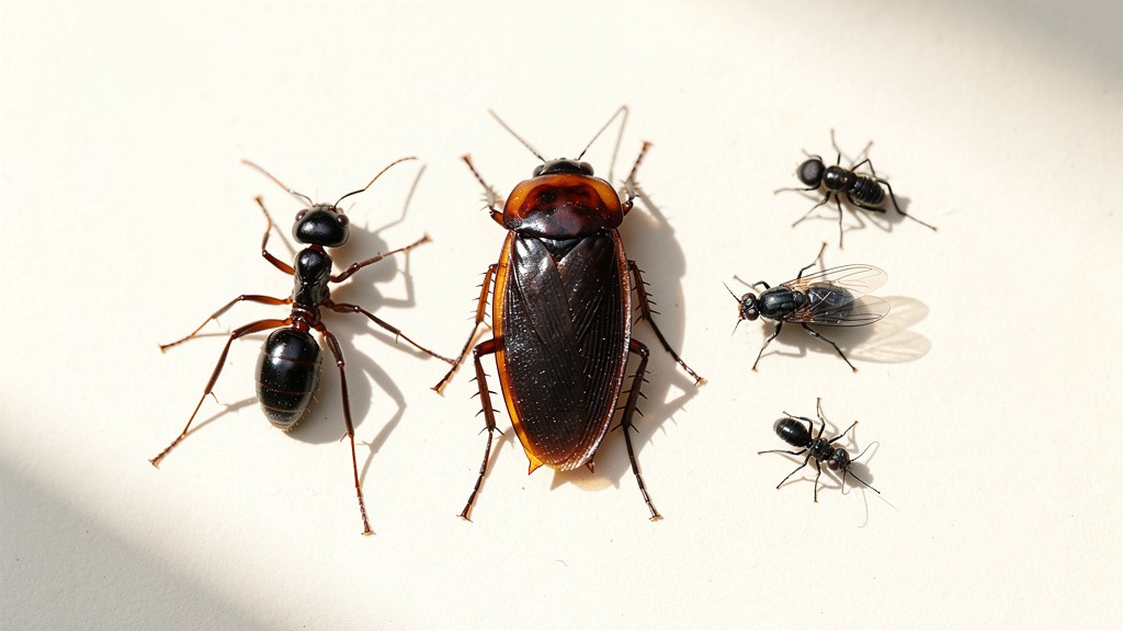 Les principaux insectes noirs rencontrés à la maison