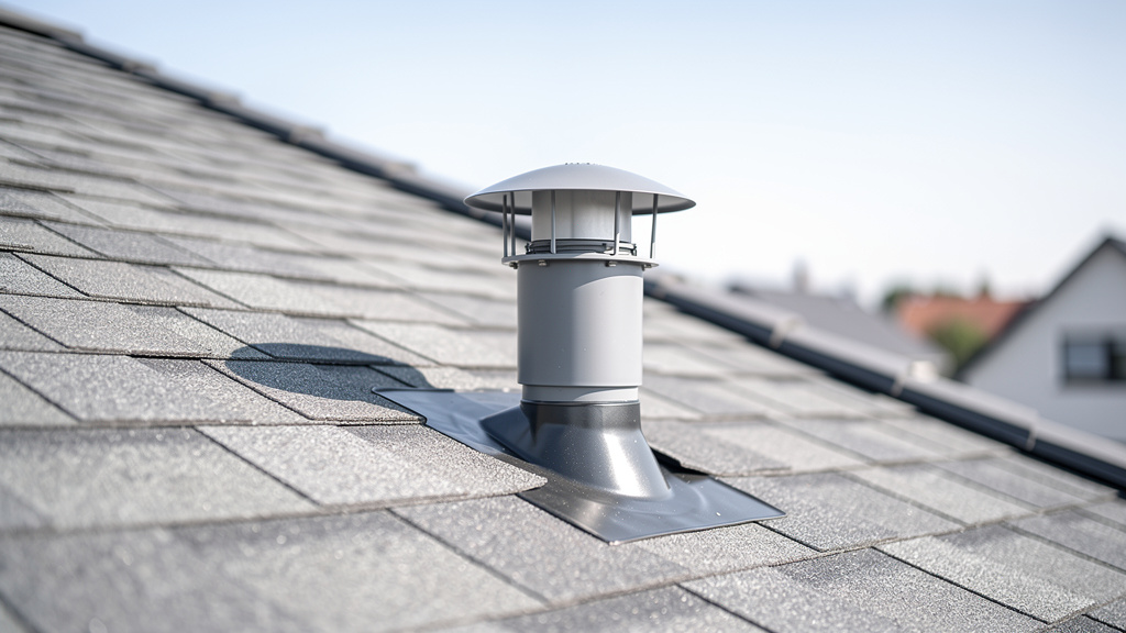 Sortie de ventilation de chute en toiture
